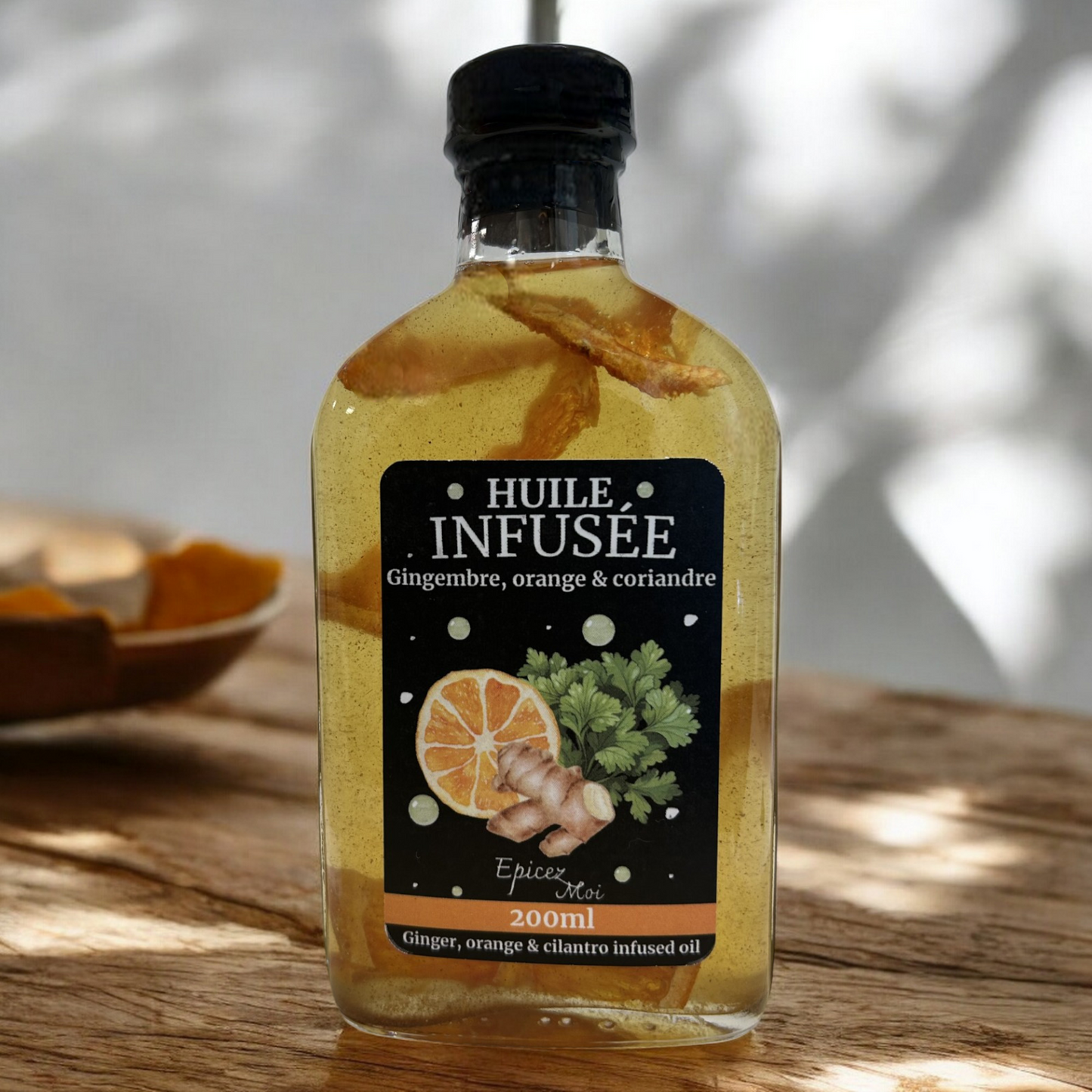 Huile Infusée Gingembre, orange & coriandre